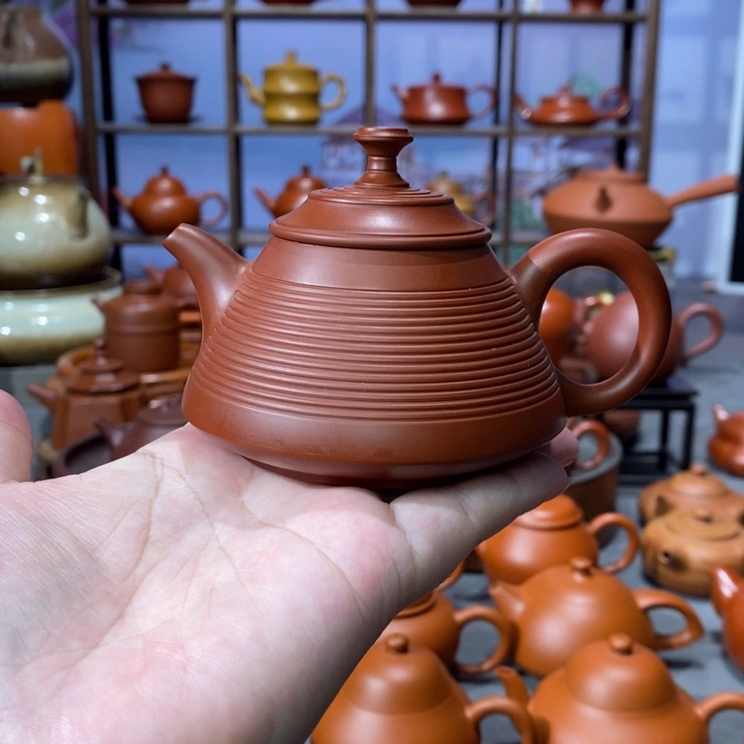 茶壶紫砂章思林千线金钟壶130cc