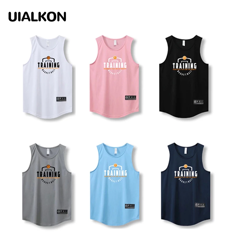 UIALKON美式篮球背心训练服运动速干印花无袖休闲健身跑步运动