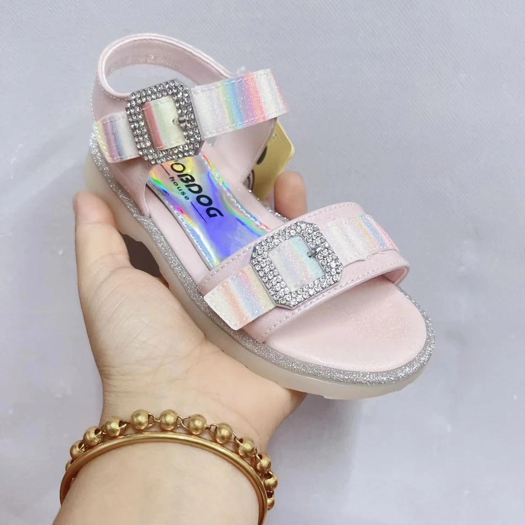 女宝中大童夏季新款公主凉鞋运动鞋子儿童休闲凉鞋9207（巴家）