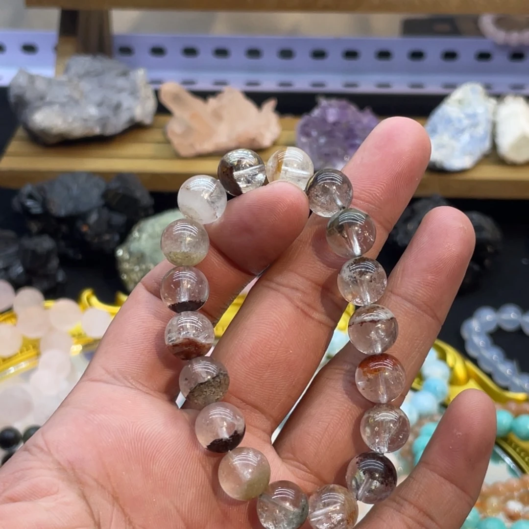 未镶嵌手链水晶纯天然四季幽灵