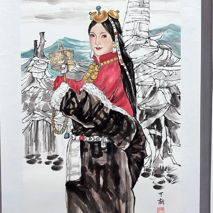 国画亲笔手绘放心去藏