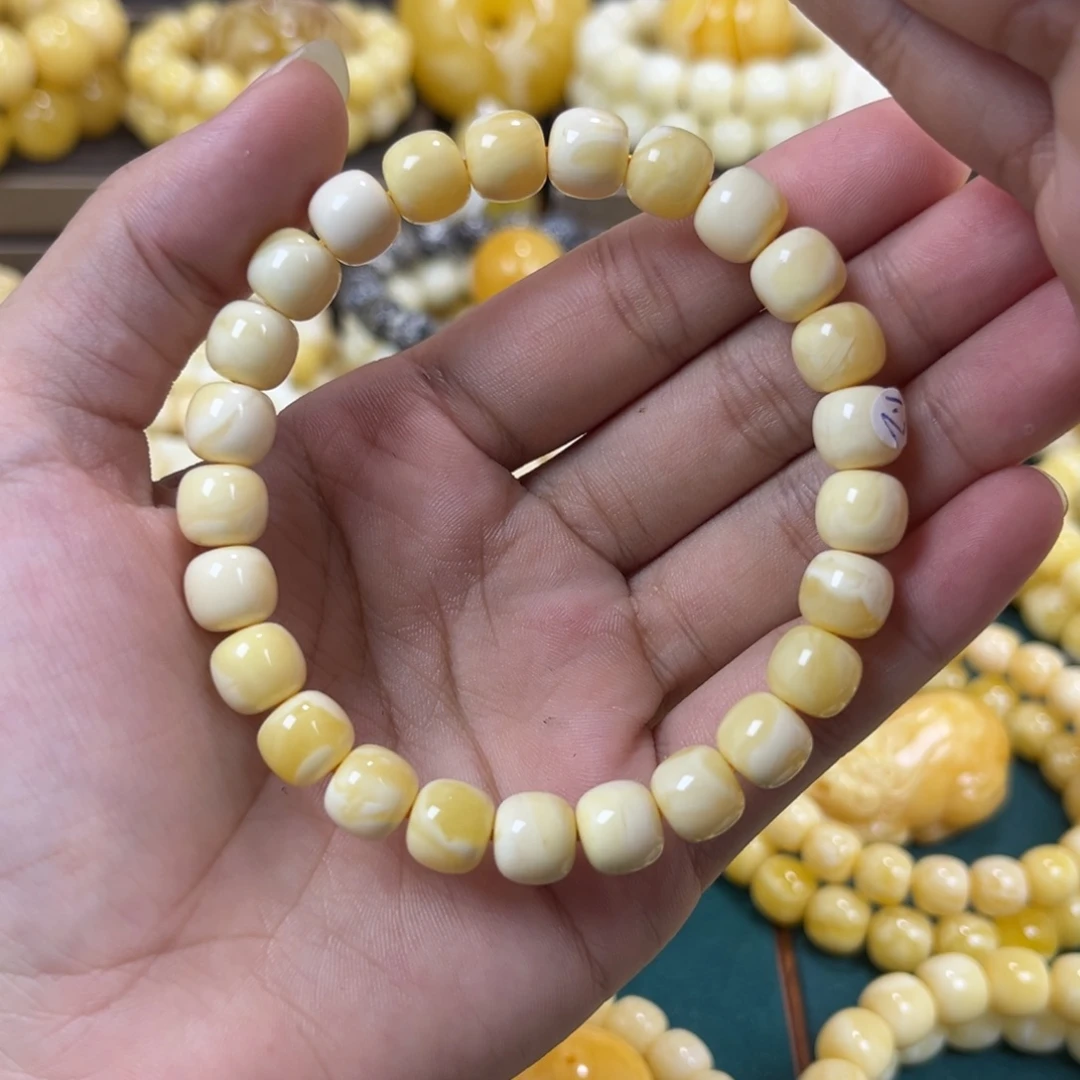 手串琥珀未镶嵌同料9×8.1mm