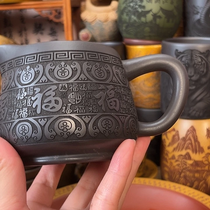 茶杯紫砂宜兴紫砂茶杯正品