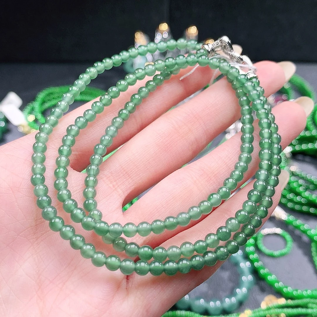 翡翠未镶嵌手链项链