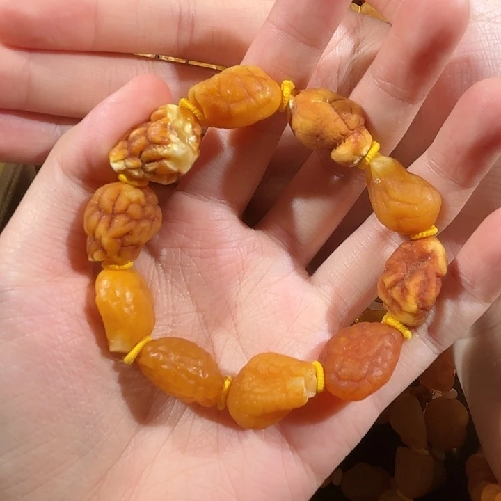 琥珀未镶嵌手链蜜蜡海漂手串