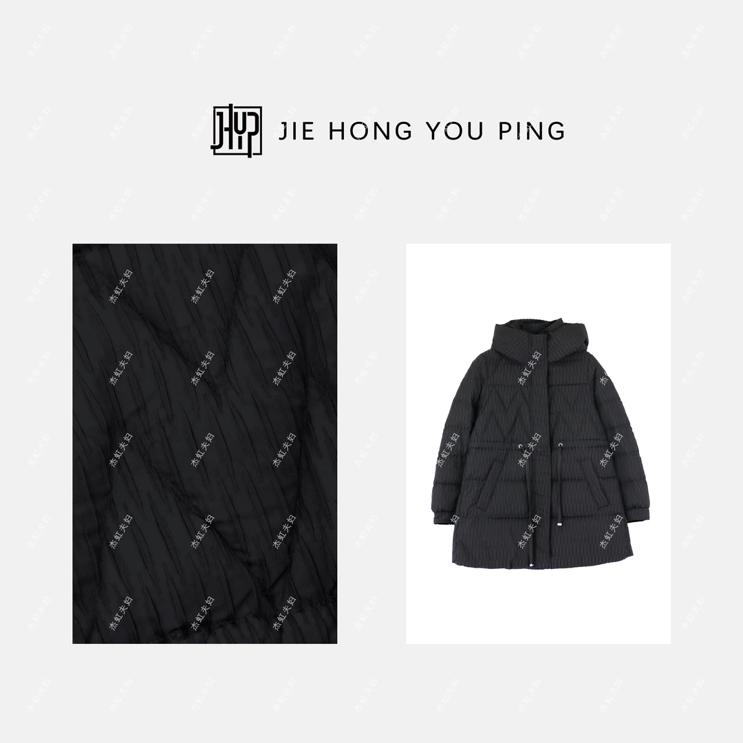 小个子中长款抽绳收腰连帽羽绒服女冬新款一手长鸭绒外套86061
