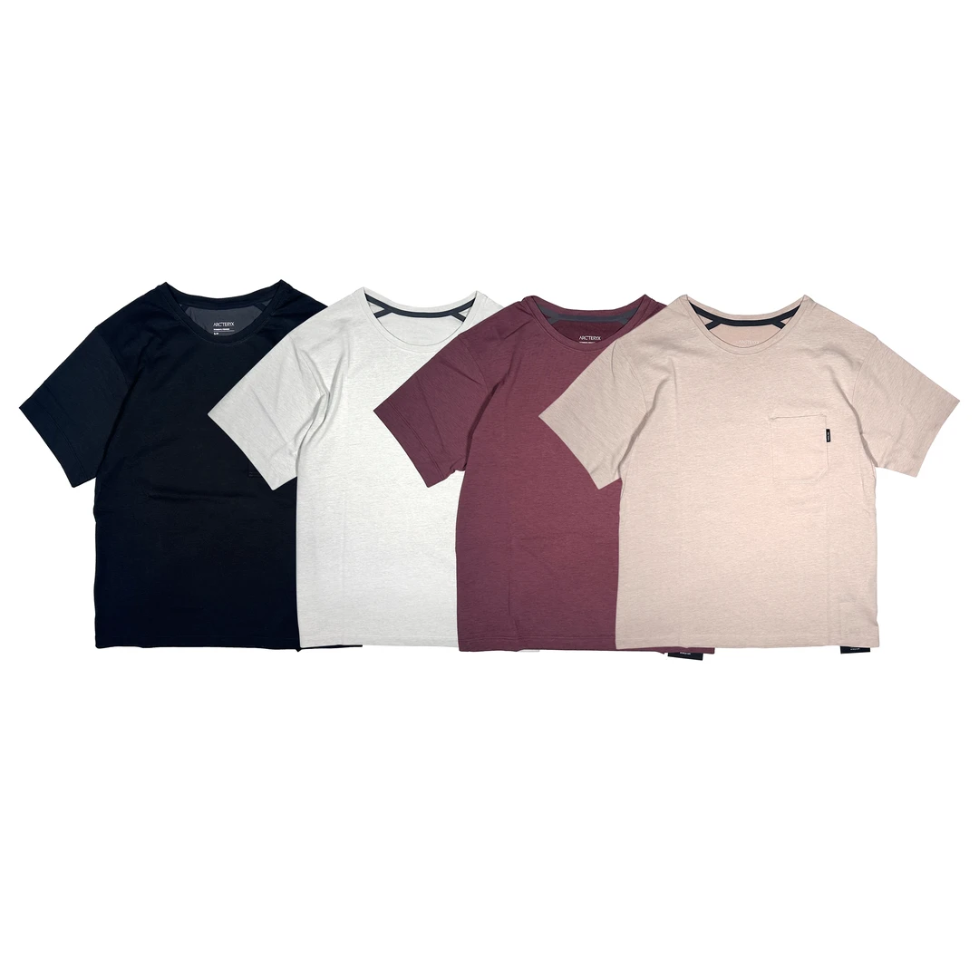 Arcteryx Ardena Crew始祖鸟休闲棉混纺圆领口袋T恤女士29161