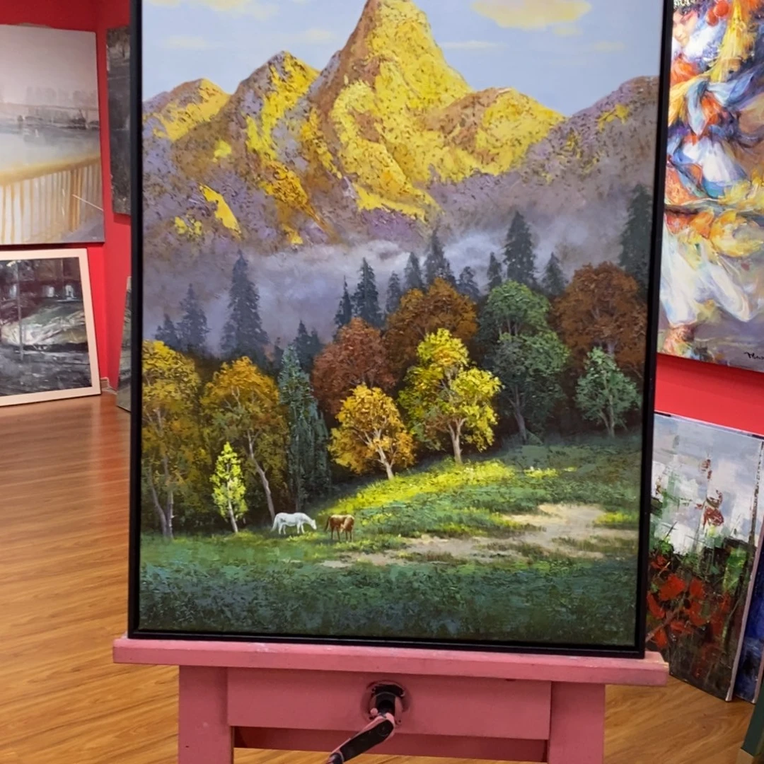 油画60.90尺寸作品
