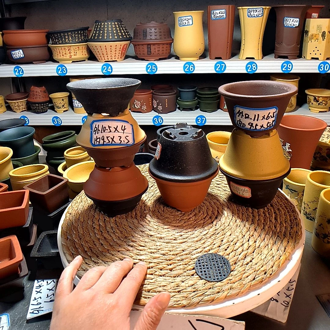 宜兴紫砂紫紫砂紫砂花盆