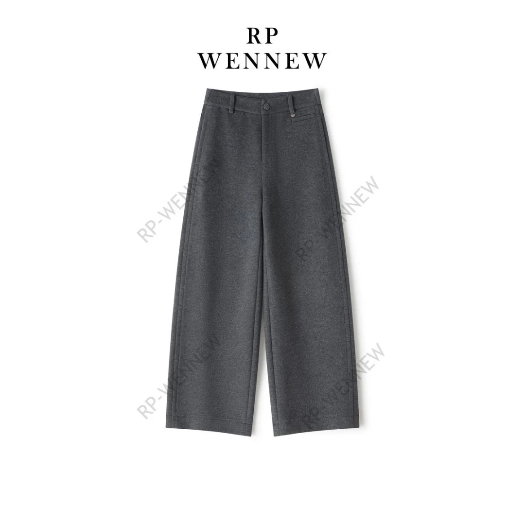 WENNEW秋冬新款刺骨羊毛直筒裤K275-8095（1）