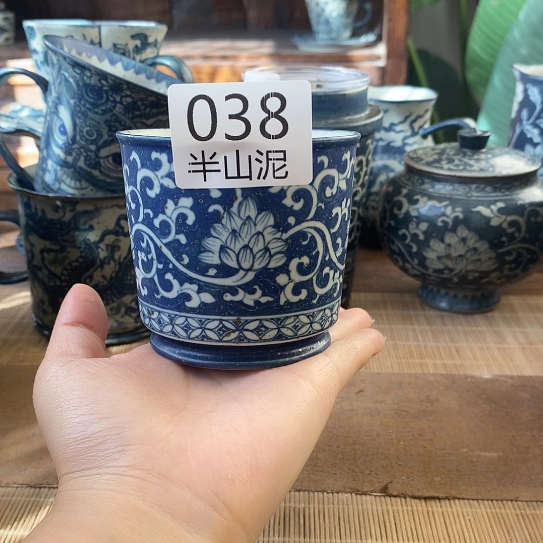 手工手绘青花高温陶瓷