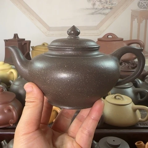 茶壶紫砂梨皮天青300c c