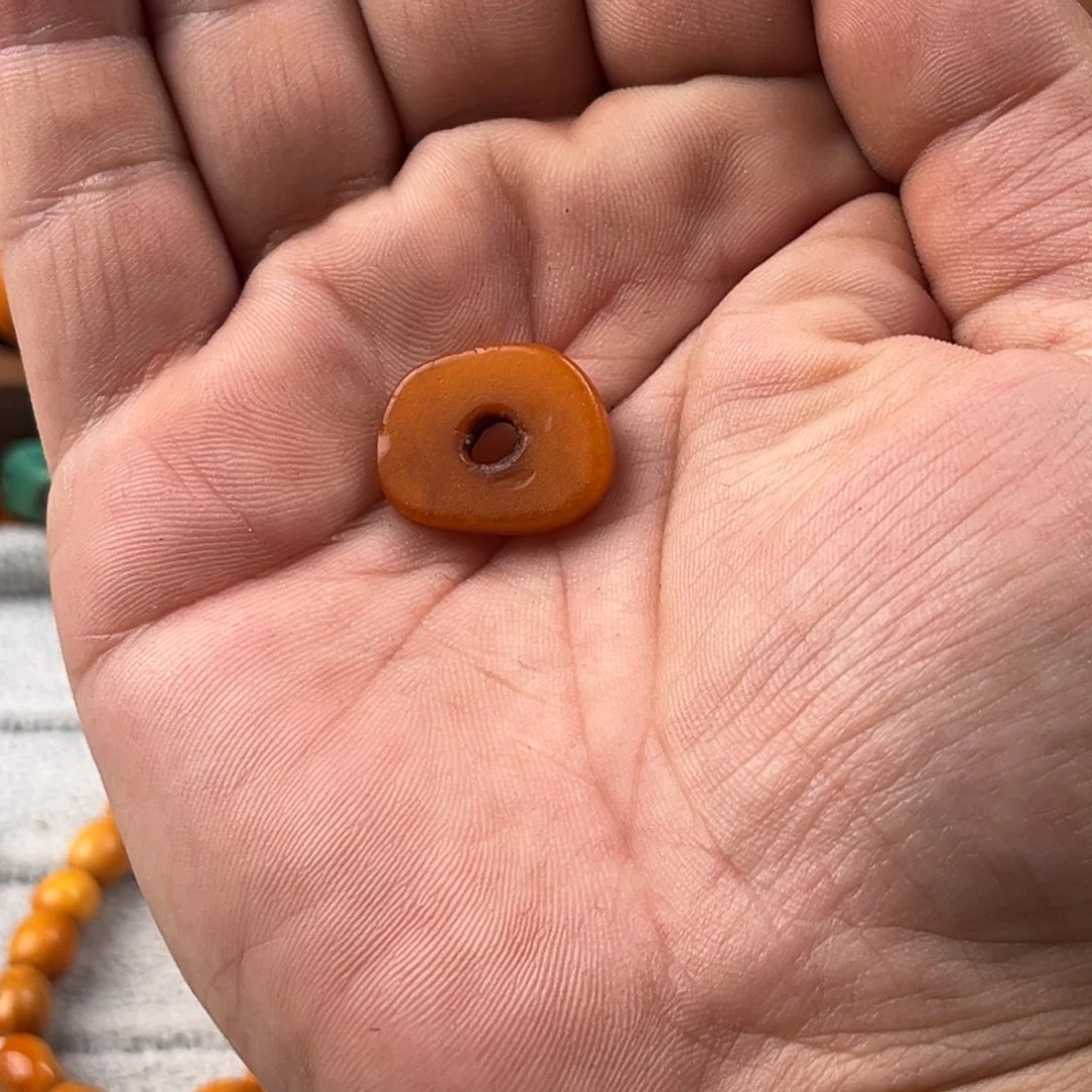 w***g蜜蜡颈饰未镶嵌老蜜蜡