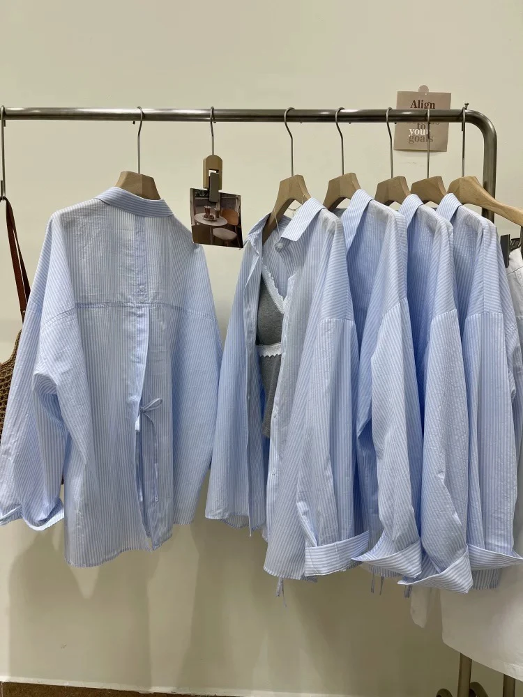 SUSU•爆爆爆！李允珍原版后系带自留款衬衣