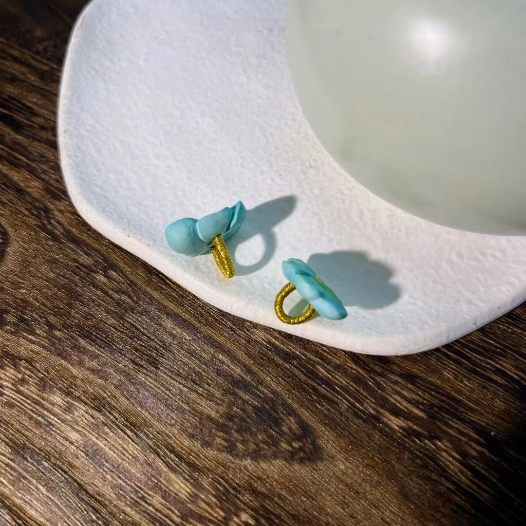 绿松石花花卡子-多样性发一-A2922