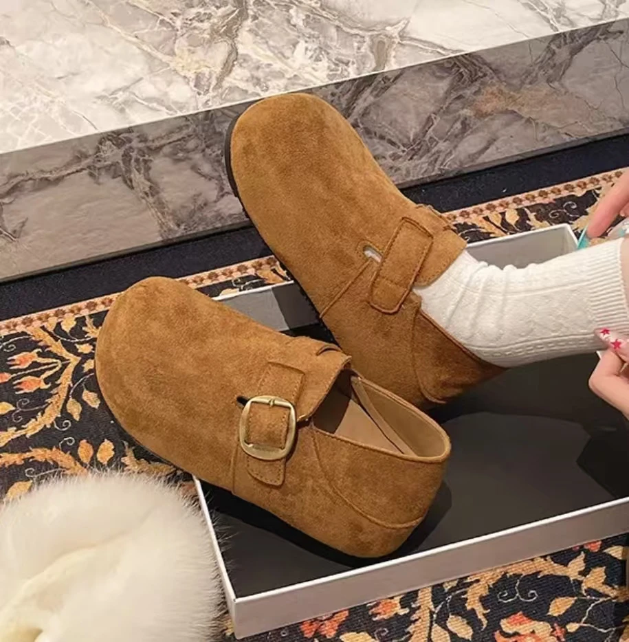 111新款厚底内增高博肯鞋女休闲百搭