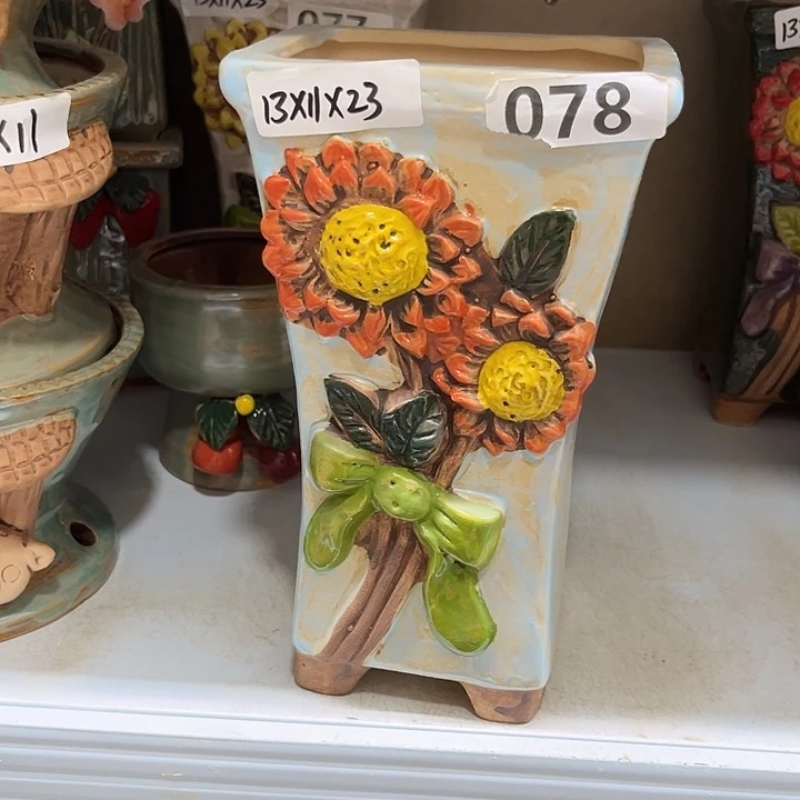 紫砂花盆粗陶材质多肉花盆