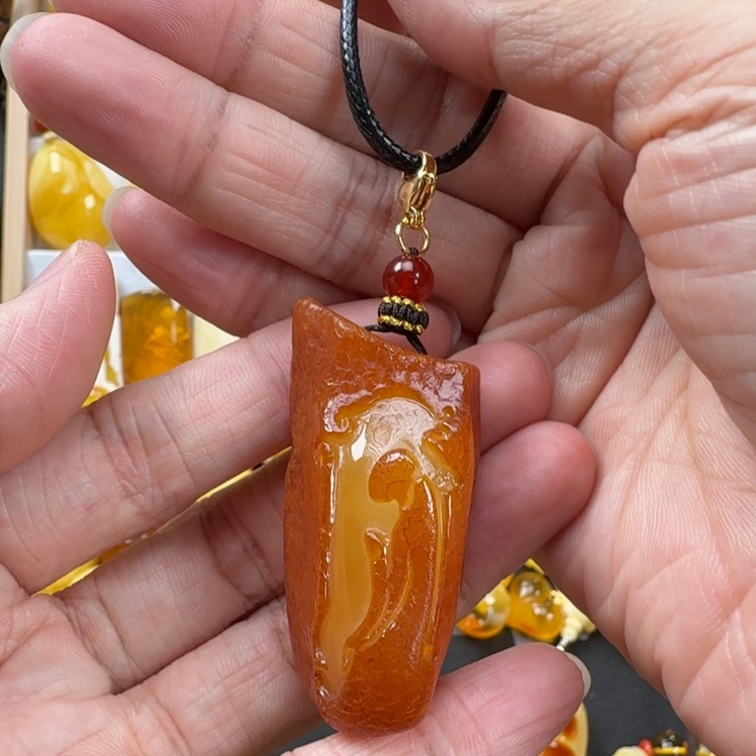 蜜蜡颈饰未镶嵌蜜蜡
