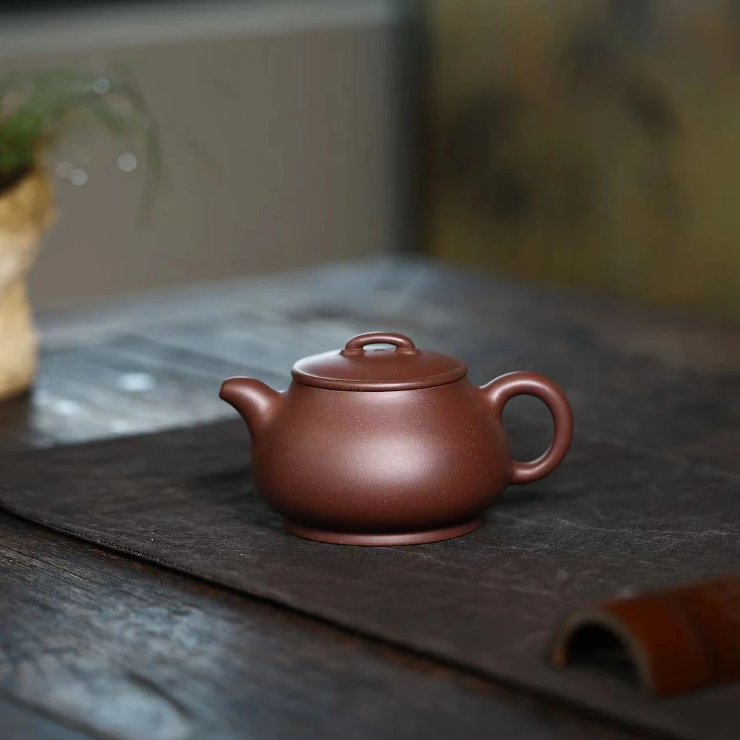 LXR紫泥【无相220CC】宜兴黄龙山还有手工紫砂壶