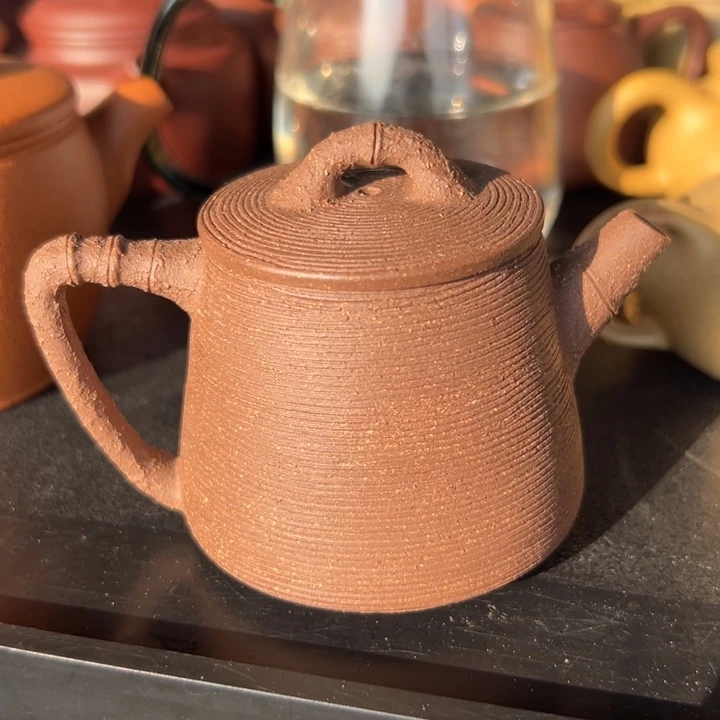 紫砂茶壶段泥高瓢130cc