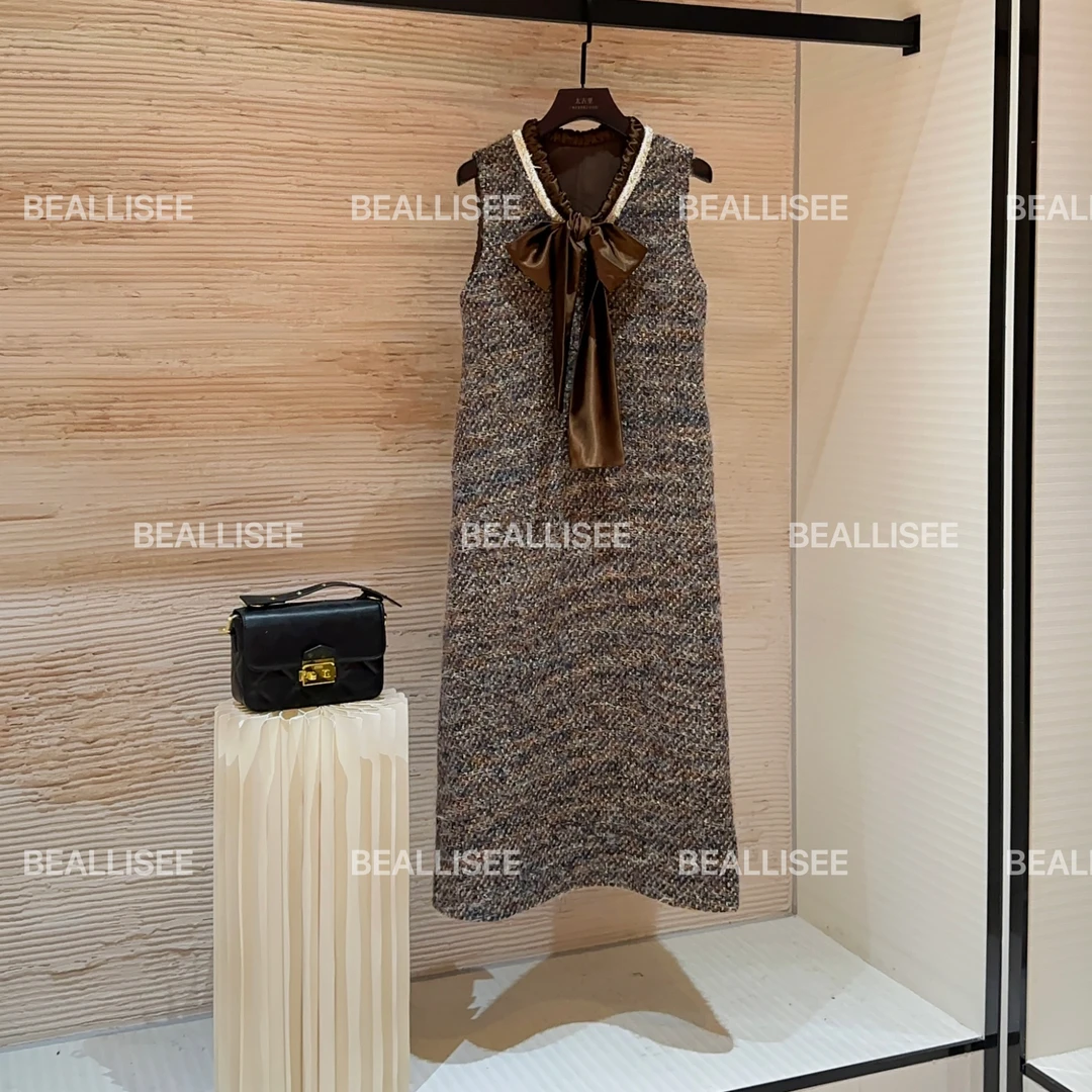 【宠粉价】秋冬新款无袖显瘦国风时尚宽松连衣裙W-A1475