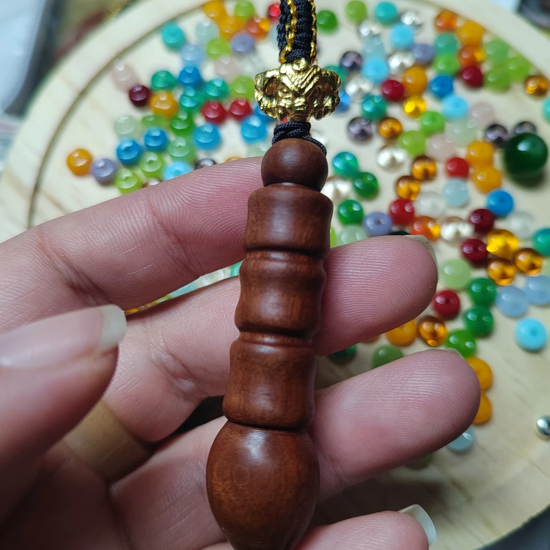 枣木文昌笔随身配饰吊坠钥匙扣手机链配件深色精雕金榜题名佳品