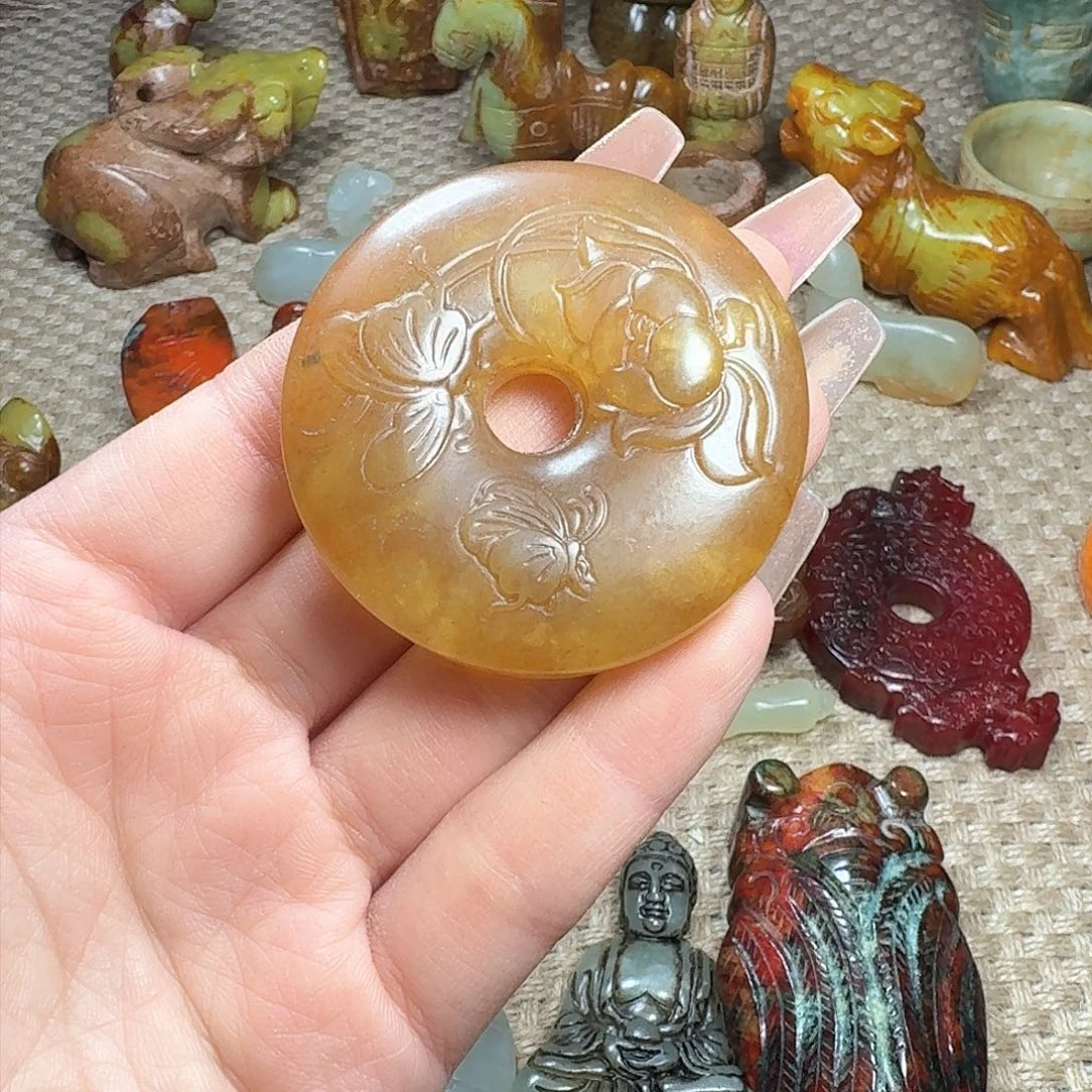 白玉菩提吊坠挂件