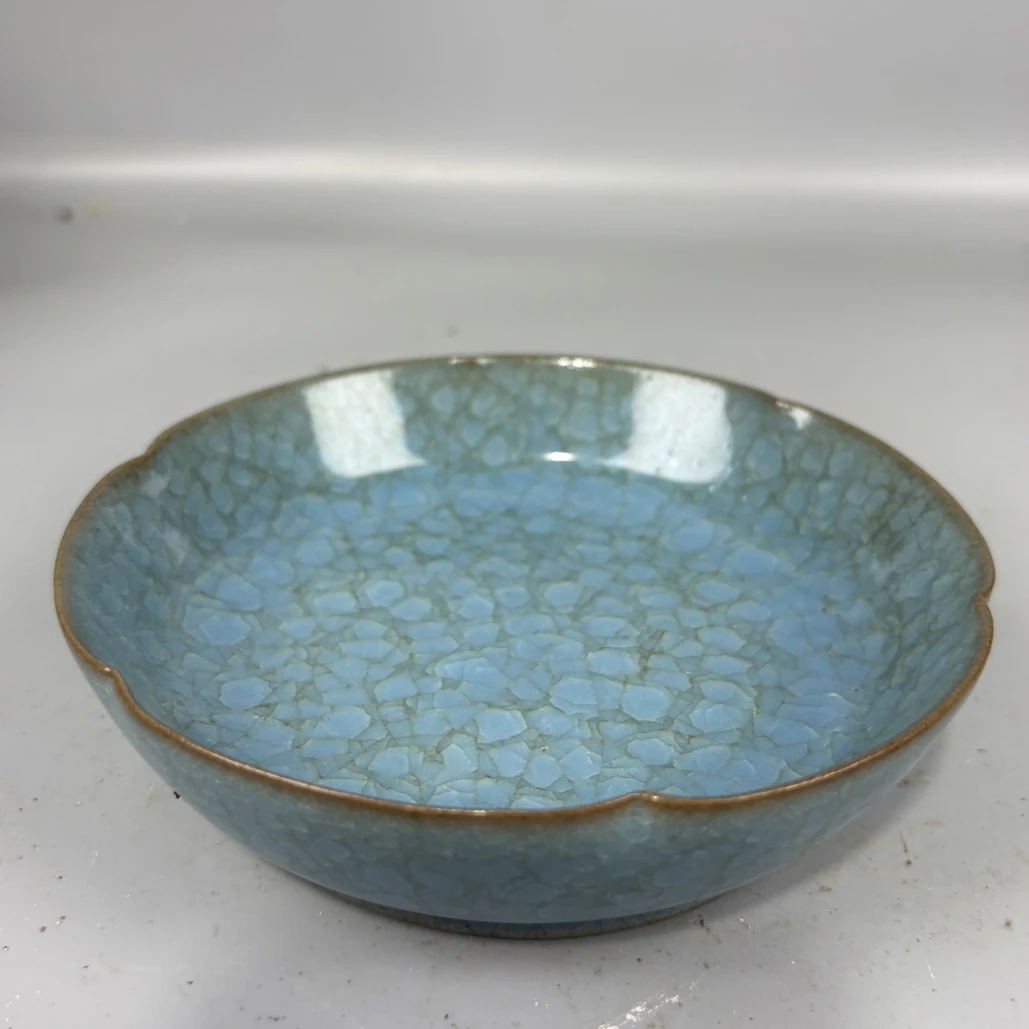 手工制作陶瓷摆件复古蓝色天青色青瓷