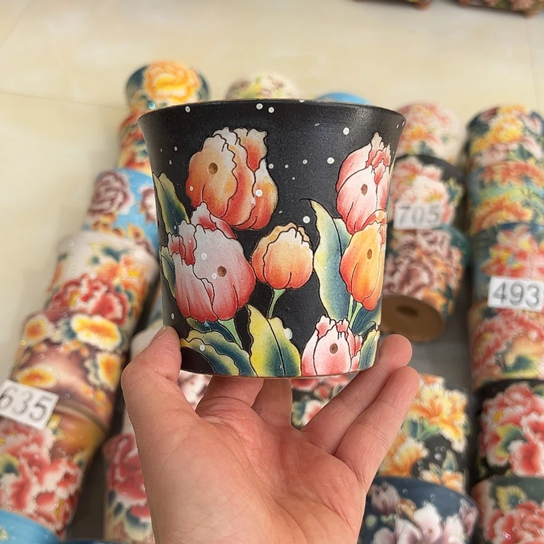 景德镇炫彩手绘口10.5