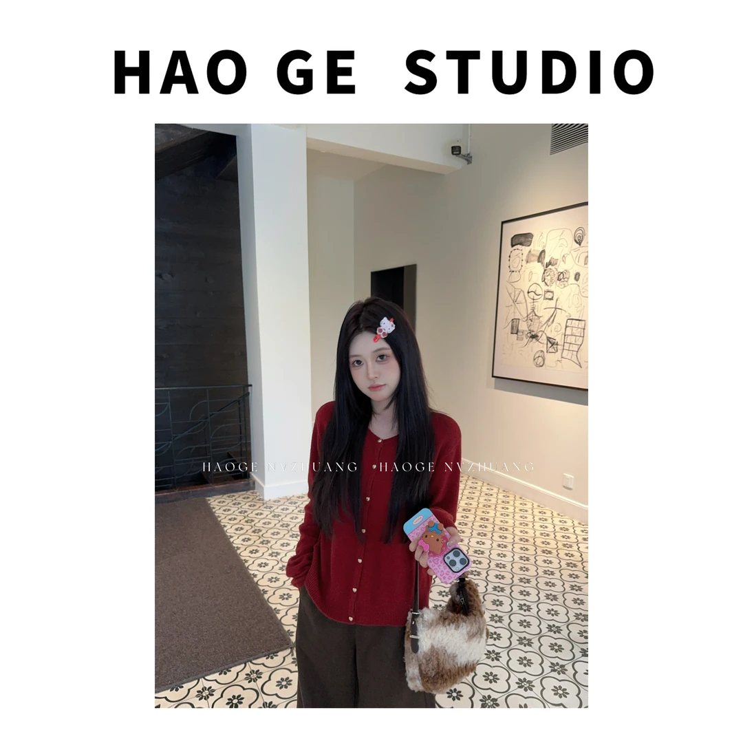 浩哥严选●小金豆HGQ5ZZS3636A全羊毛针织衫预短款时尚秋冬设计款