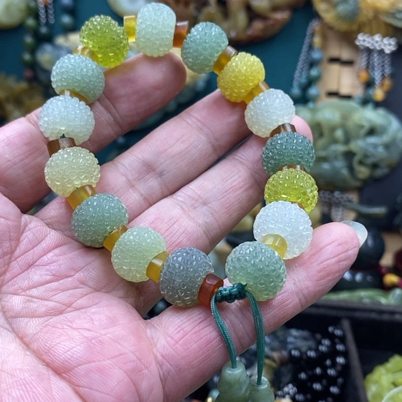 【闪购商品】蛇纹石玉未镶嵌手链
