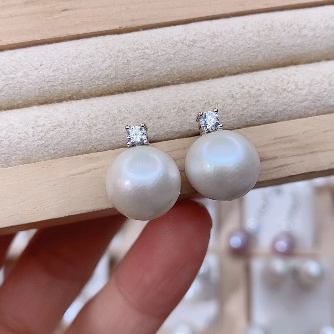 颈饰银S925镶嵌淡水珍珠