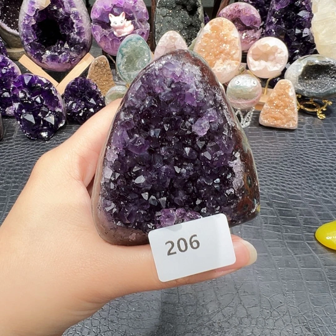 紫晶珠宝半成品未镶嵌