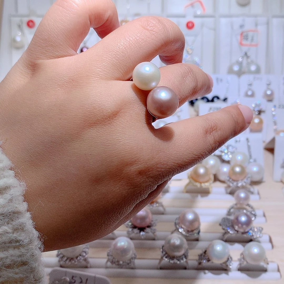 未镶嵌戒指淡水珍珠CC11/12.5mm