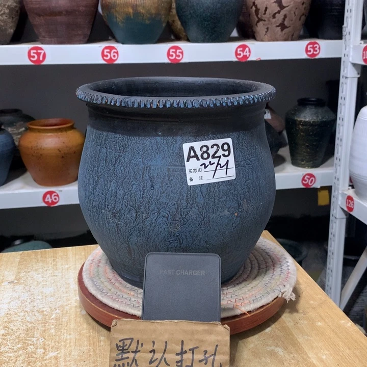 【闪购商品】粗糙盆有孔高22口21