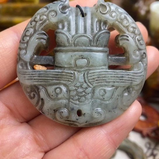 蛇纹石玉未镶嵌颈饰122