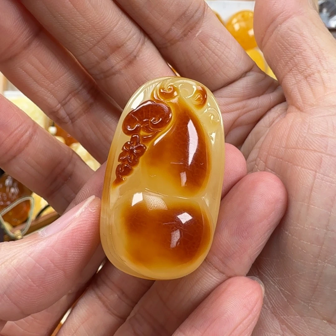 蜜蜡颈饰未镶嵌蜜蜡