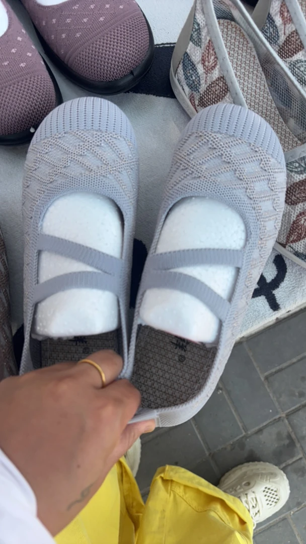 室内鞋中老年舒适布鞋防滑夏季婴儿鞋网眼透气老年