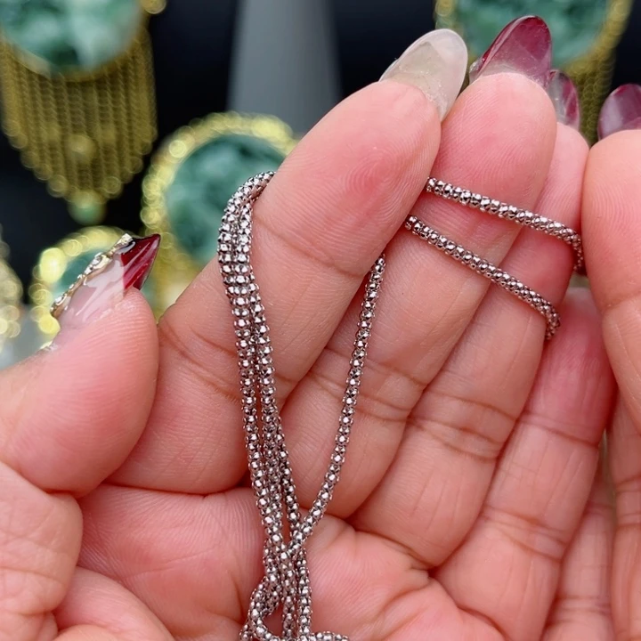 透闪石-蛇纹石玉耳坠，戒指，手镯银S925镶嵌吉**意