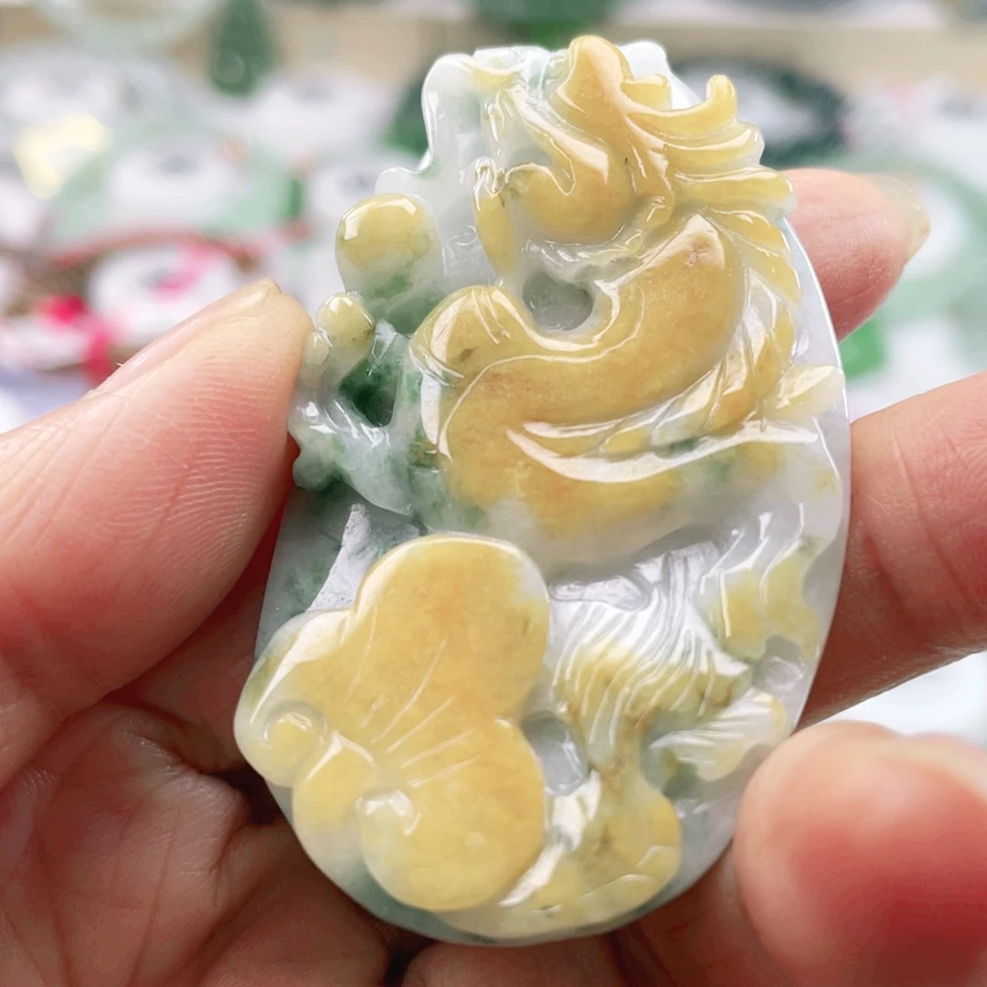 翡翠未镶嵌项链天然翡翠吊坠