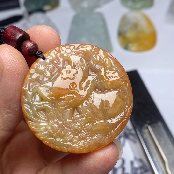 颈饰未镶嵌翡翠翡翠