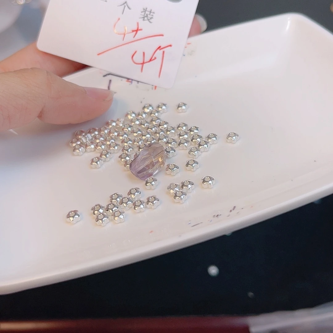 水晶珠宝半成品银S925镶嵌165