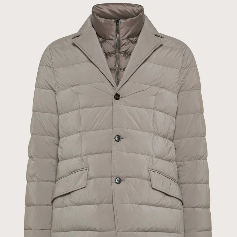 男士商务休闲版西服鹅绒服