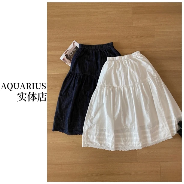 【AQUARIUS】【蛋糕裙】质感简约法式休闲半身裙9961/9962