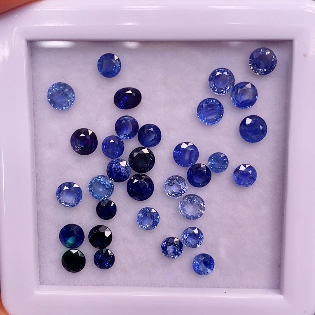 裸石蓝宝石220元一克拉 选好称重改价上定向 圆4左右