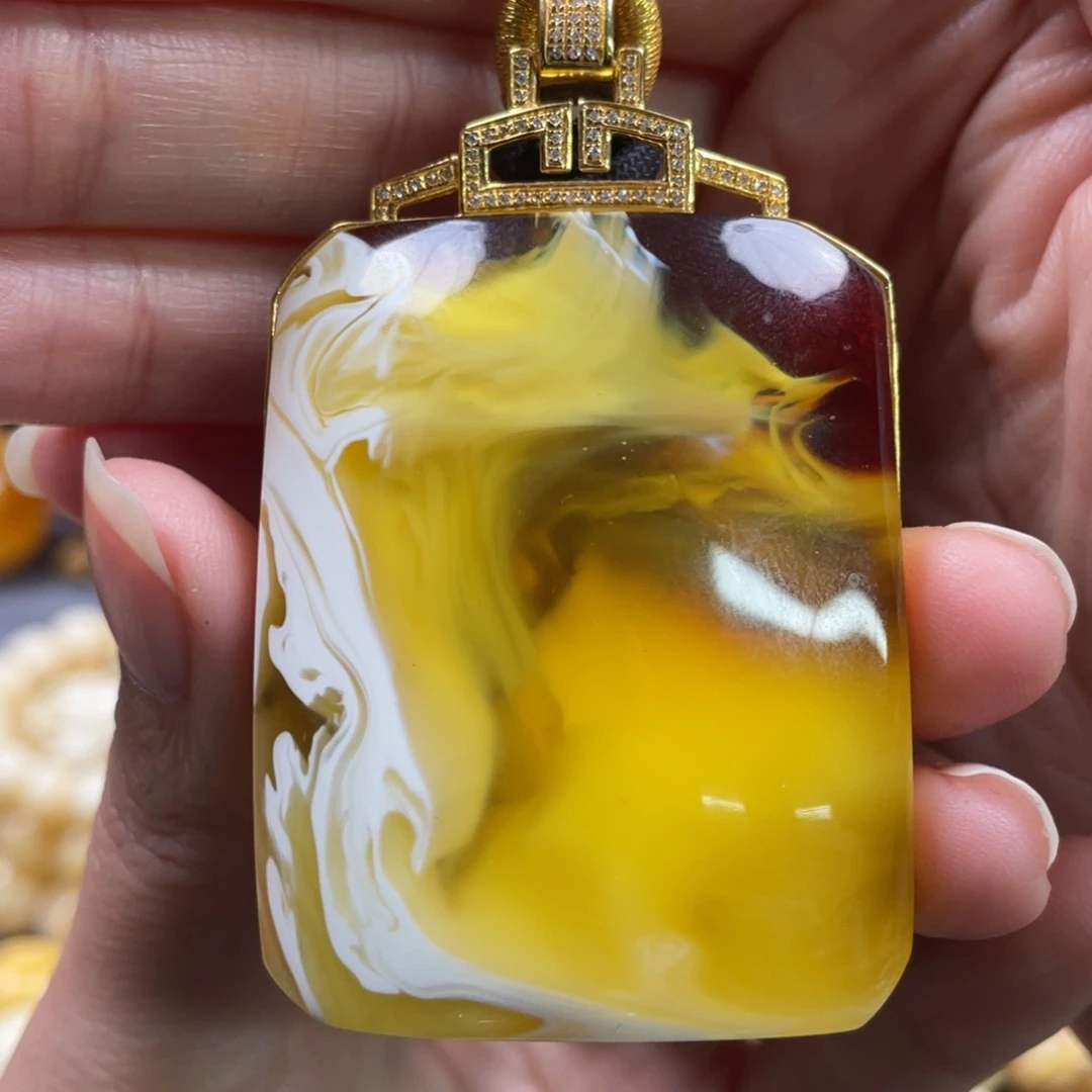 琥珀未镶嵌裸石琥珀蜜蜡