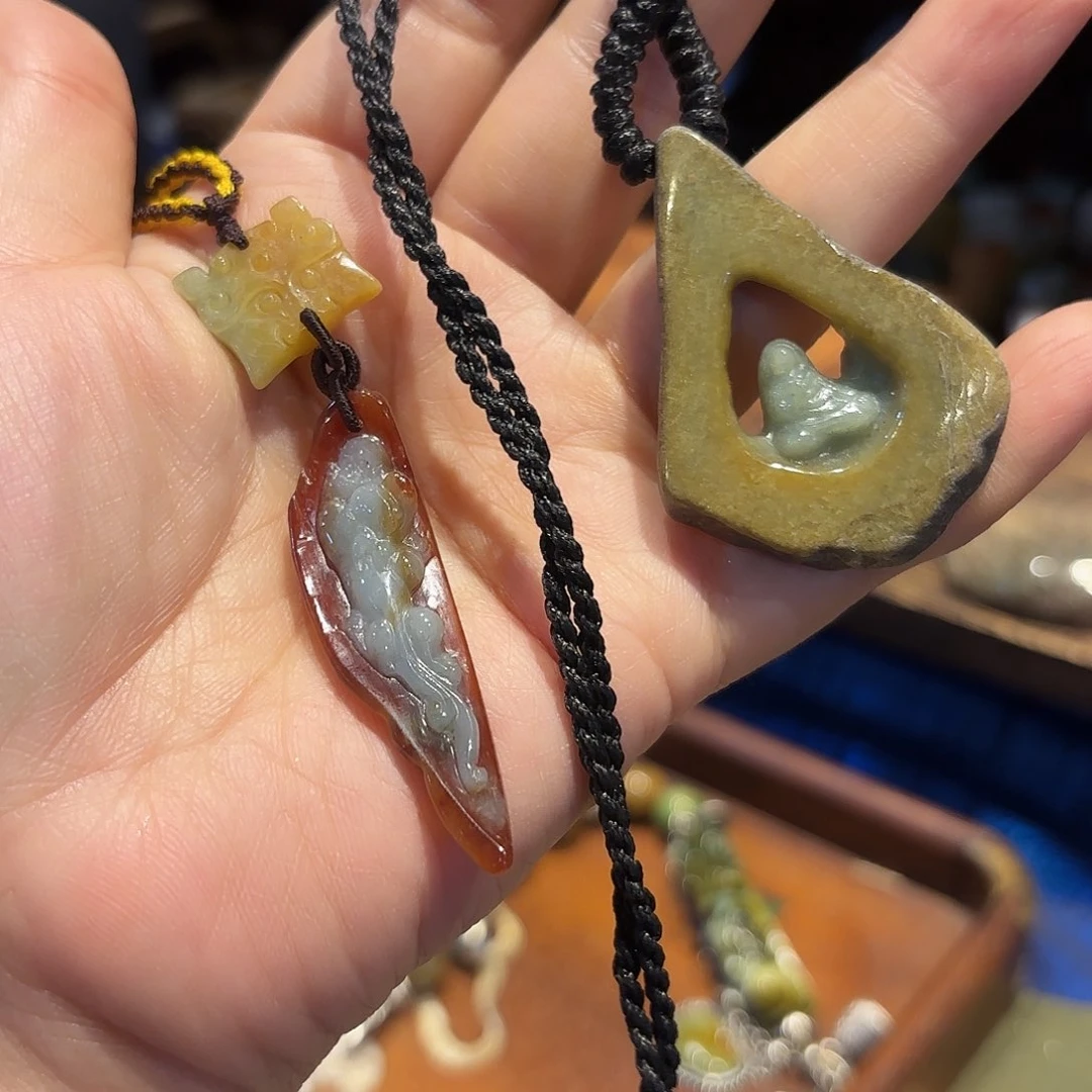 翡翠颈饰未镶嵌原创