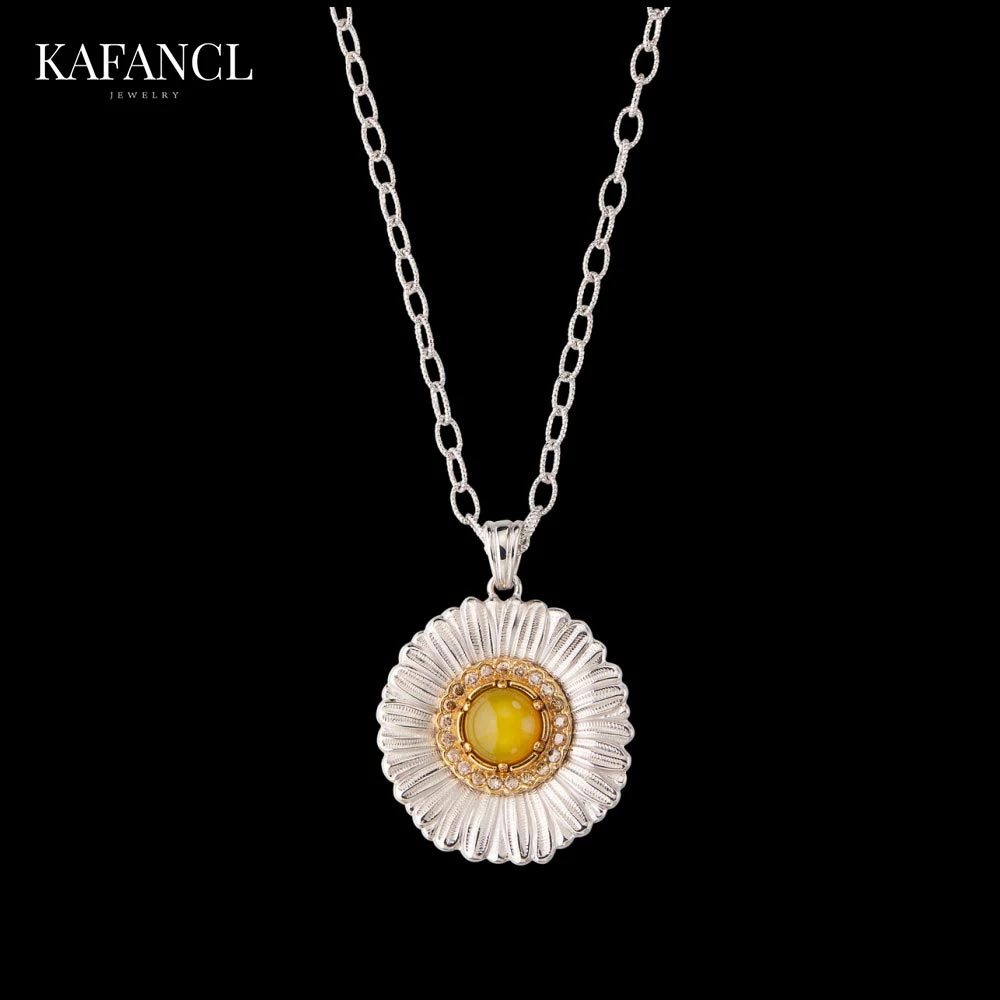 合金项链 镀K金 雏菊项链2025年新款气质锁骨链 ZR-B758