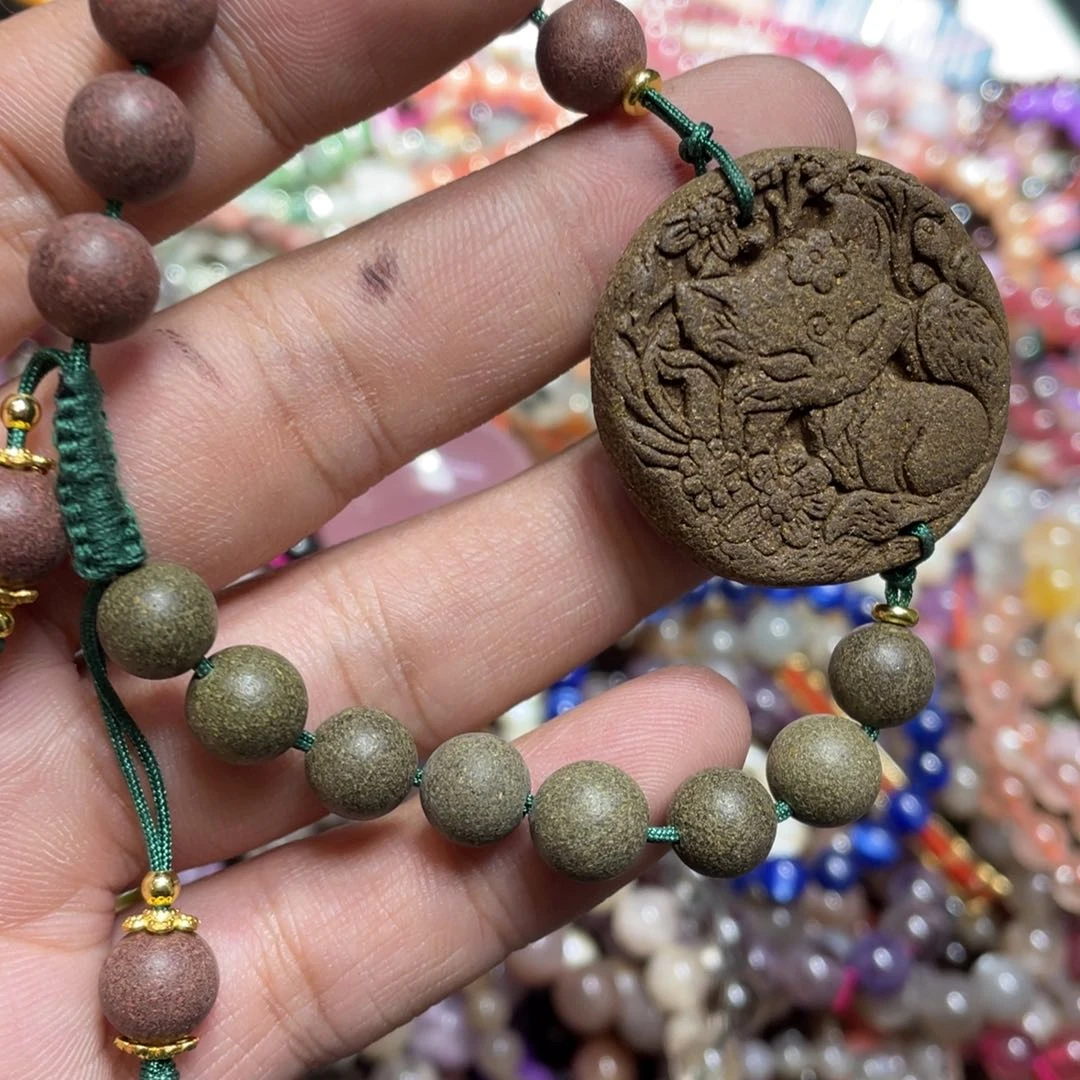 紫晶颈饰银S800镀金镶嵌