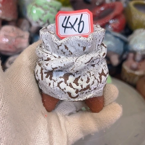 粗陶花盆手工花盆制作就这样